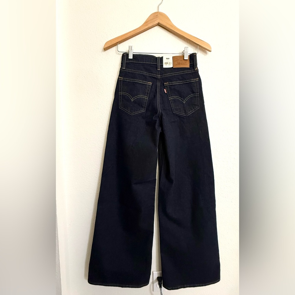 Levi's Dark Indigo Wide Leg Jeans - Picture 3 of 14